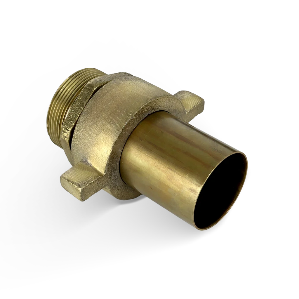 Acople rápido de bronce recto liso 2"