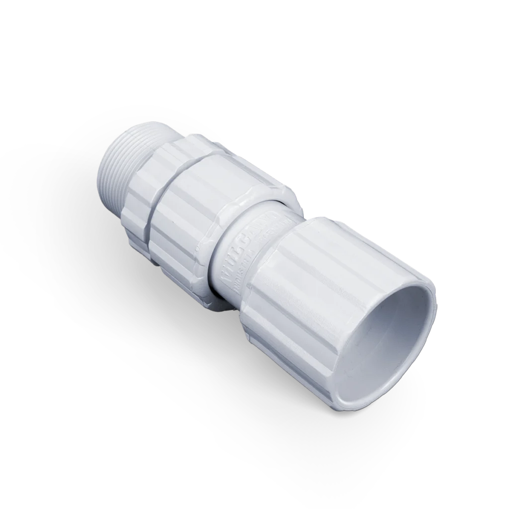 Acople rápido p/caño de PVC M-H rosca 1 1/2" - pegar ø50