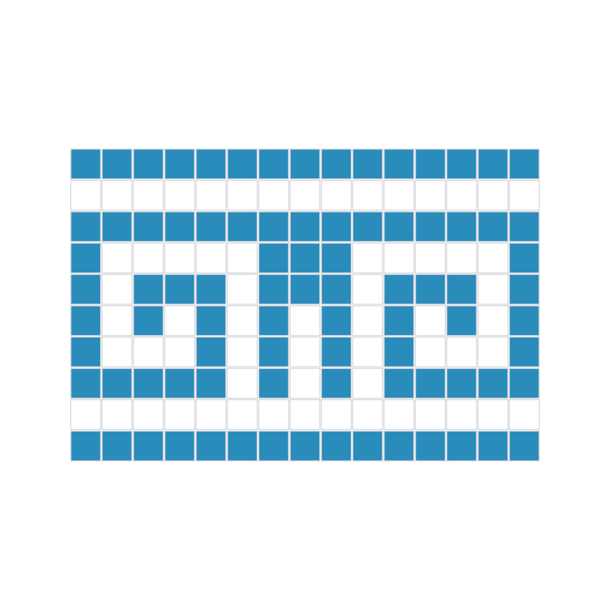 Venecitas Guarda Griega azul