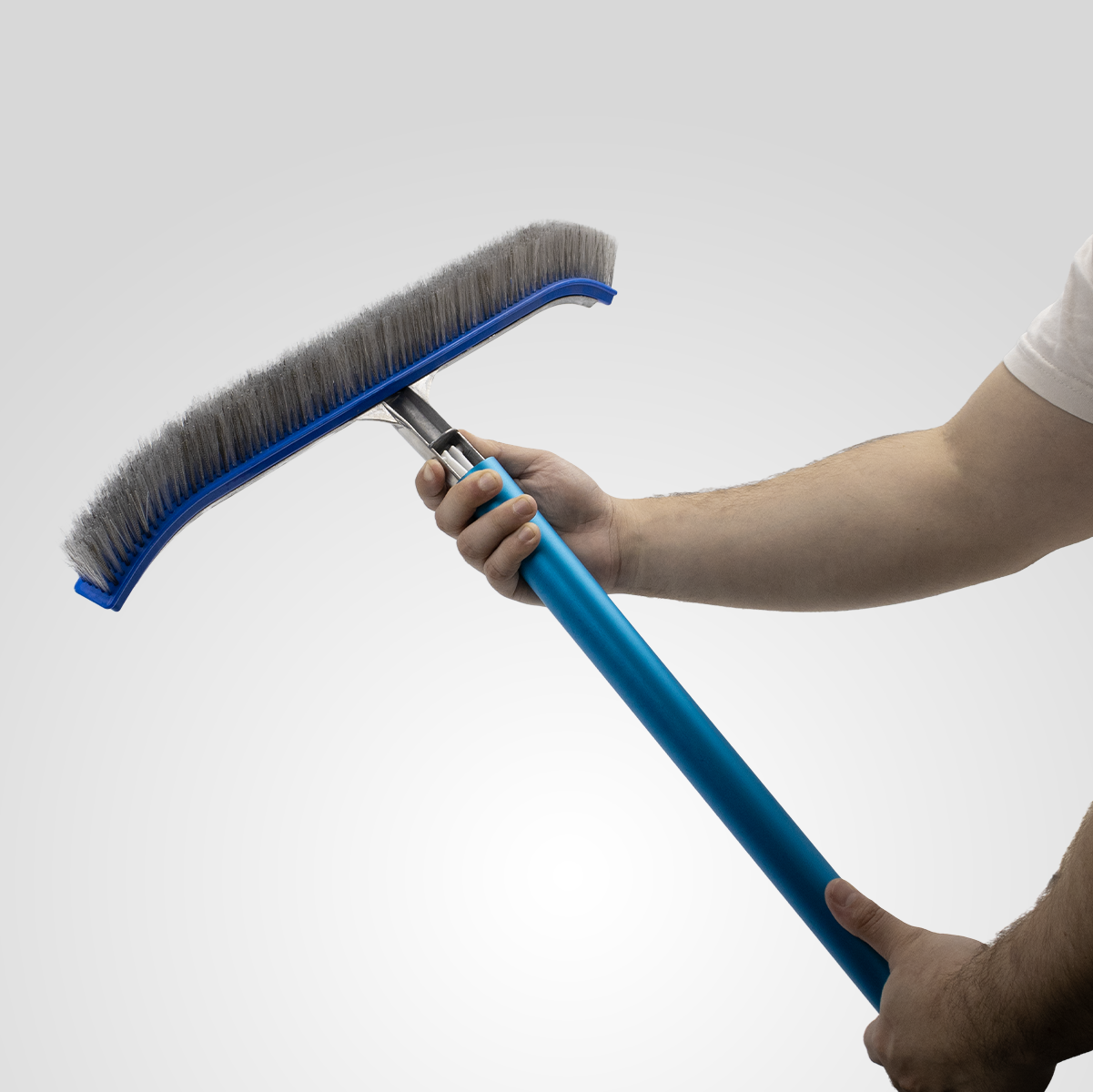 Cepillo metálico - curvo 46 cm (cerdas Nylon - INOX) - Imagen 2